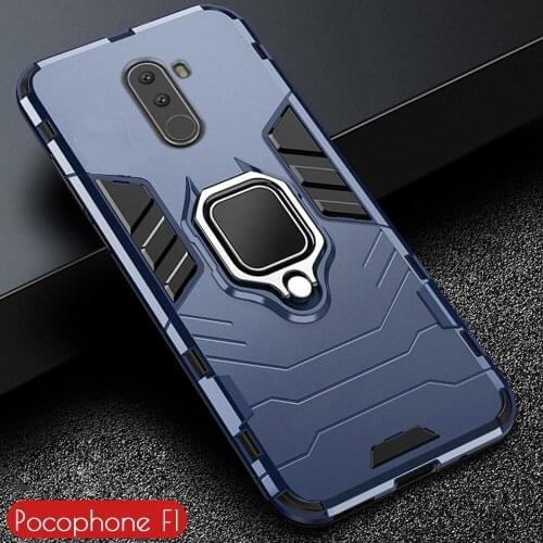Suitable for Pocophone F1 ring holder mobile phone case Suitable for Xiaomi Pocophone F1 anti-drop TPU mobile phone case