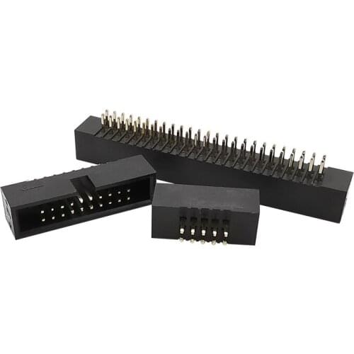 10Pcs DC3 1.27mm Pitch Straight Pins FC Cable Socket 6P 8P 10P 14P 16P 20P 26P 30P 40P 50Pin IDC Box Header Connector