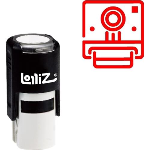 LolliZ Instant Camera Self-Inking Rubber Stamp - Modern Symbol Series