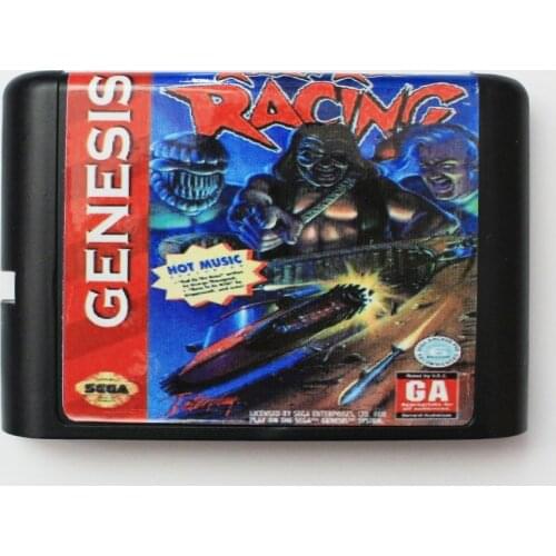 Rock N'Roll Racing 16 Bit MD Game Card For Sega Mega Drive For Genesis