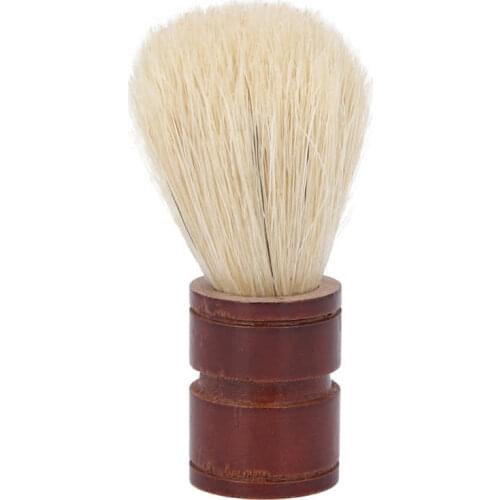 Shaving Cream Brush Comfortable Hair Shaving Brush with Wooden Handle for Beard Cleaning for Beard Shaving for Men