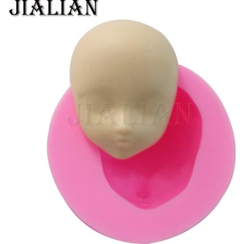 DIY woman girl face cooking tools wedding decoration Silicone Mould baking Fondant Sugar Craft Cake candy T0674