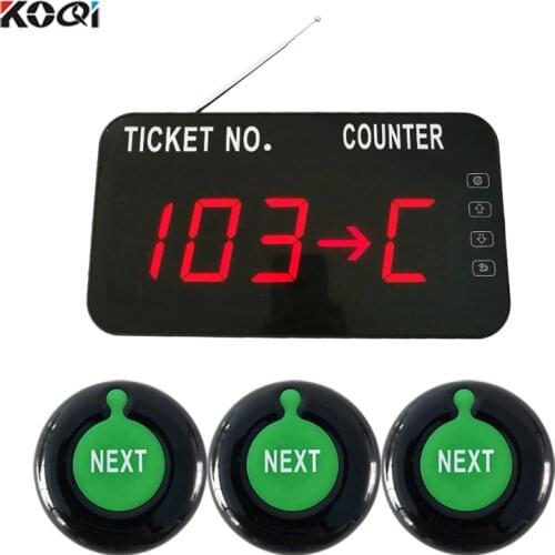 433.92mhz Waiting Room Number System Queue Management System Show Ticket Counter Number for Bank Service Center