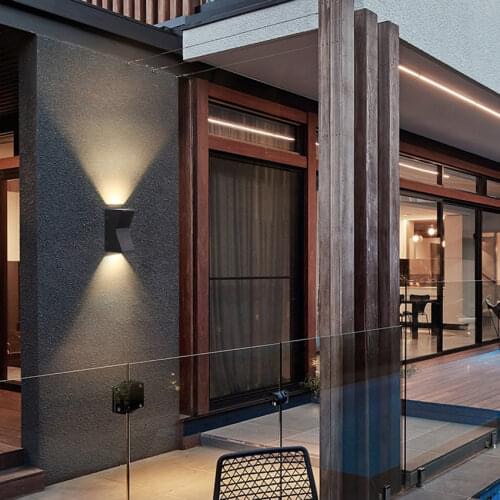 Modern Outdoor Waterproof Wall Lamp LED Wall Light Indoor Wall Sconce Aluminum Outside Porch Garden Lights Wall Lights FR64