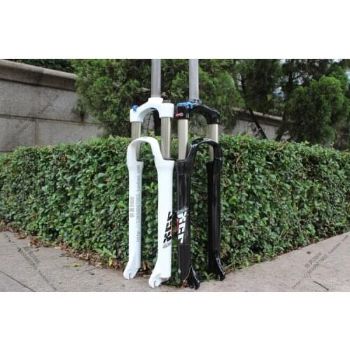 Suntour XCR Bike Fork Hydraulic Remote Manual Control Disc Brake only MTB 29" 1-1/8 Stanchion 32mm White Black Pipe 1:1/8 29er