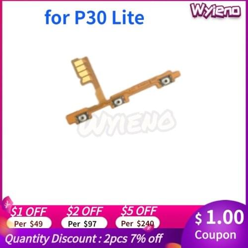 Wyieno Nova 4E Switch on/off Volume Ribbon For Huawei P30 Lite Power Button Flex Cable Replacement Parts + Tracking