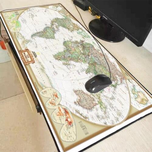 XGZ Super Large 900x40/700x300/600x300mm World Map Rubber Waterproof Mouse Pad Computer Game Tablet Mousepad with Edge Locking