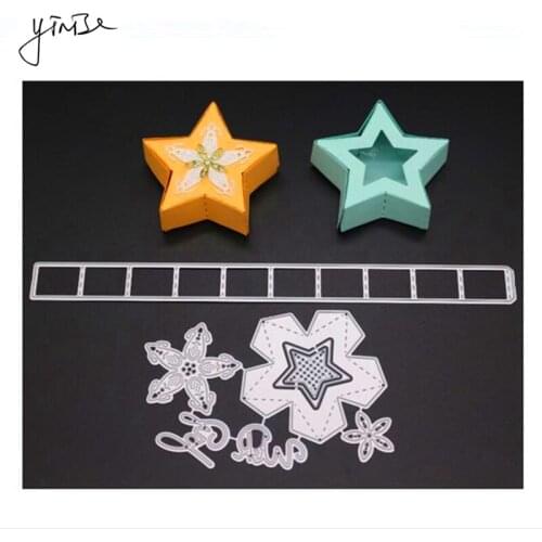 YINISE Metal Cutting Dies For Scrapbooking Stencils PUNCH STARS SCRAPBOOK DIE CUT DIY Album Cards Decoration Embossing Die Cuts
