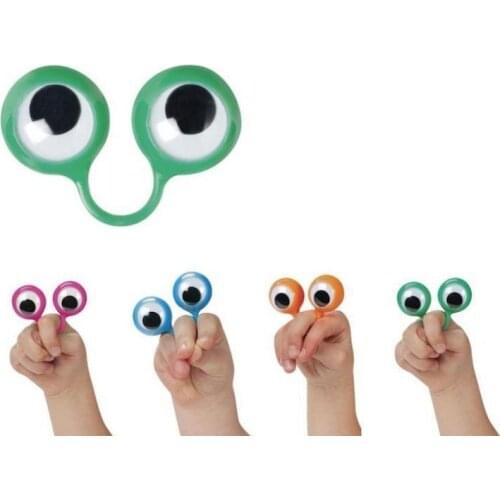 1000PCS Eye Finger Puppets Plastic Rings with Wiggle Eyes Party Favors for Kids Assorted Gift Toys Pinata Fillers BirthdaySN1291