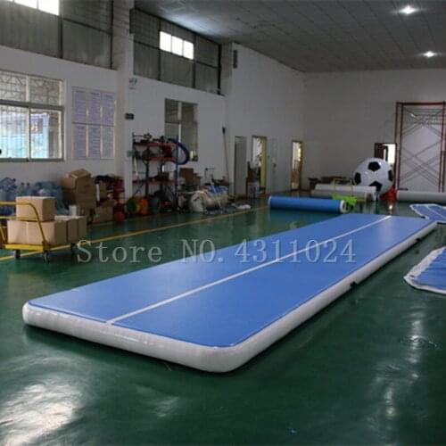 Free Shipping 10x2x0.2m Air Track Inflatable Gymnastics Tumbling Air Track Mat Air Mat Gymnastics with 1200w Electric Air Pump