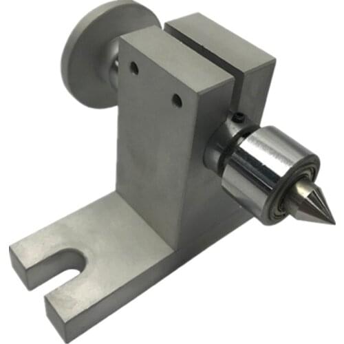 CNC Tailstock Chuck 63mm Center Height 54mm for Rotary Axis, A Axis, 4th Axis, CNC Router Engraver Milling Machine