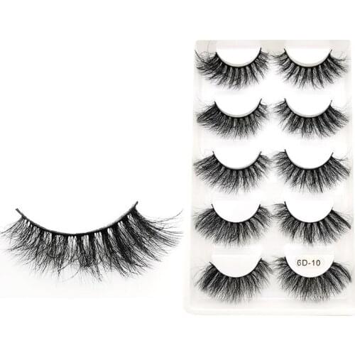 DUOMEIJIE 5 pair 3D Mink Eyelashes Real Cruelty Free Dramatic False Lashes Fluffy Strip Thick Lash Faux Cils Makeup