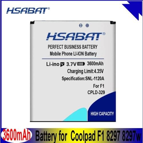 HSABAT 3600mAh cpld-329 Phone Battery Use for Coolpad F1 battery 8297 8297w