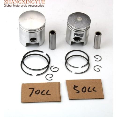 Scooter 50cc 70cc 41mm 47mm Piston Kit For Suzuki Katana Zillion 50 LC 2-Stroke