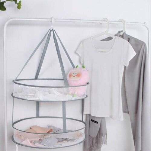 Clothes basket garden drying clothes basket clothesline tiled drying Socks underwear racks net pocket