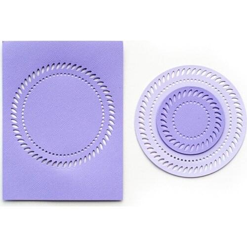 Round Hollow Box Metal Cutting Dies for Scrapbooking Handmade Tools Mold Cut Stencil New 2021 DIY Card Make Mould Model Craft