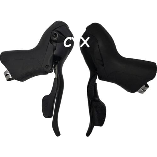 MicroNEW 8 Speed Shifters Road Bike (2X8) (3X8) Speed Dual Control Levers Double Triple Derailleur Compatible for Shimano Shift