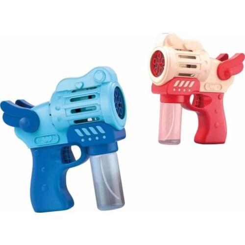 Cute fun electric five-hole bubble machine porous bubble light music bubble gun outdoor toy