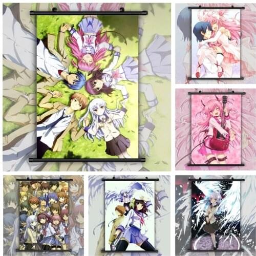 Home Decoration Angel Beats Tachibana Kanade Wall Artwork Painting Plastic Hanging Scrolls Modern Canvas Print Picture Poster