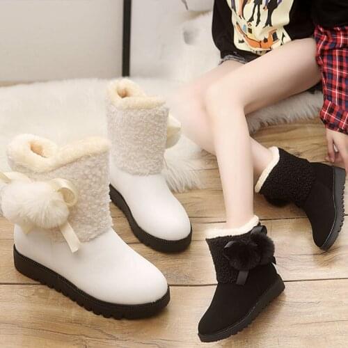 2020 New Winter Boots Women Ankle Boots Warm UP Plush Winter Women Shoes Sneakers Flats Ladies Short Boots NVXUE50
