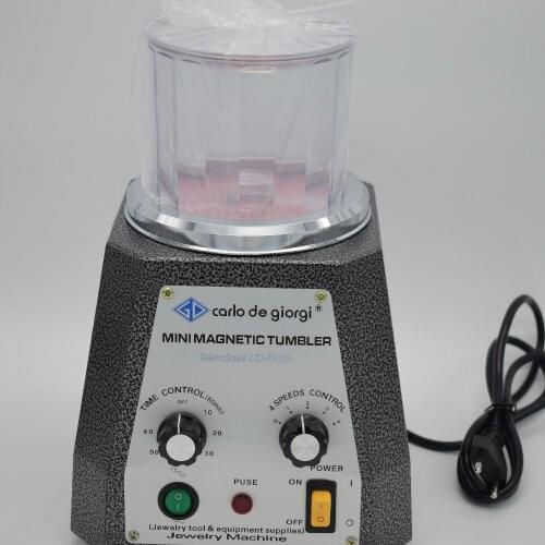 Jewelry Polisher Kt100 Magnetic Tumbler Capacity 0.25kg Mini Magnetic Finisher Finishing Machine