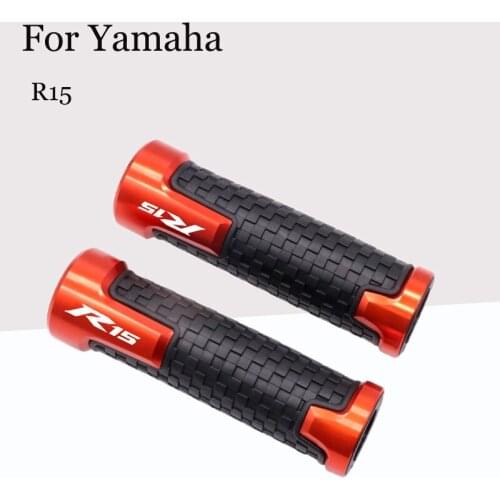 For Yamaha R15 Motorcycle Modified Handle Rubber Sleeve Throttle Grip Gloves CNC Aluminum Alloy Non-slip Grip Accessories