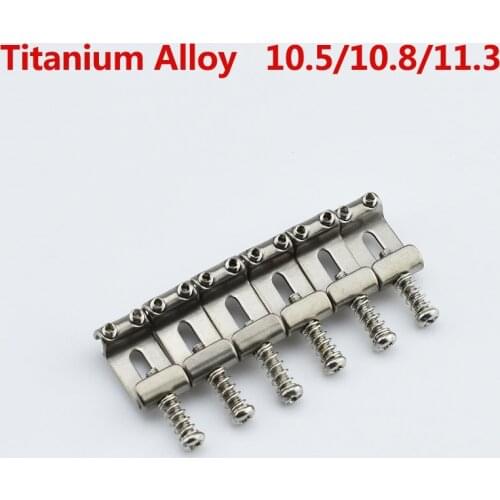 【Made in Japan】1 Set (6/7 Pieces) Titanium Alloy (TC4) Electric Guitar Vintage Bridge Saddle