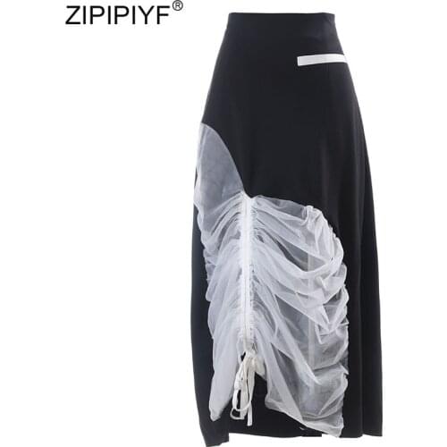 ZIPIPIYF Knitted Pencil Skirts