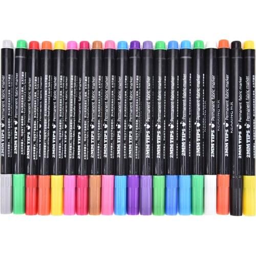 1pc T-Shirt Permanent Fabric Paint Marker Pen Textile Clothes Shoes DIY Multi Colors