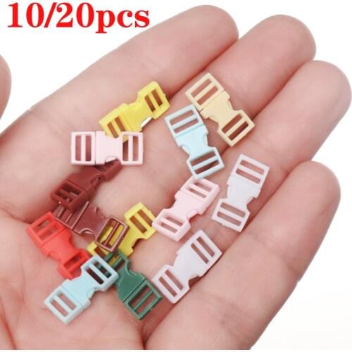 10/20pcs 6mm Plastic Mini Buckle DIY Doll Bags Buckle Handmade Backpack Button Bracelet Dog Collar Strap Buckle Webbing Supplies