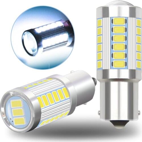 1156 1157 7440 7443 P21W BA15S 33 SMD 5730 LED Car Backup Reserve Light Motor Brake Bulb Daytime Running Lights White red orange