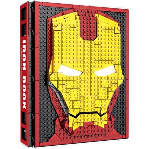 New 2895PCS 52 Figures Marvel Avengers Ironman Spiderman Hero Collection Display Book Building Block Bricks Figures Toy Gift Kid