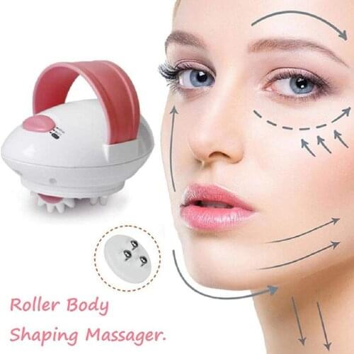 3D Roller Body Shaping Massager Electric Massager Vibrating Shiatsu Rolling Handheld Anti-Cellulite Full Body Sliming Massager