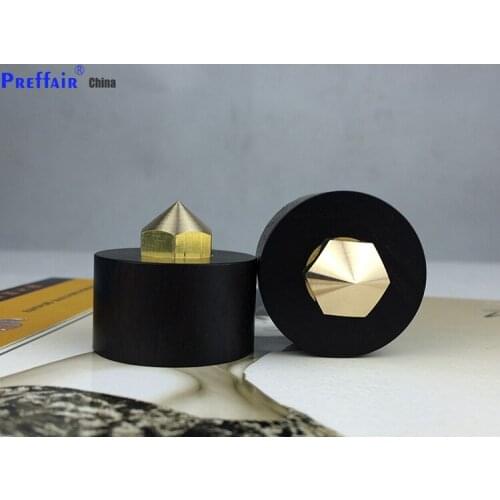 4 Pair ebony wood Adjustable height HiFi Stand Feet amplifier Speaker Shockproof Spikes Audio Isolation Shock Spikes Dia.33mm