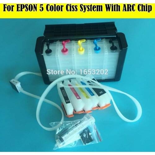 5 Color/Set T2730 273 T2734 Ciss System For EPSON XP-510 XP-520 XP-620 XP-800 XP-820 XP-600 Printer Ciss With ARC Chip
