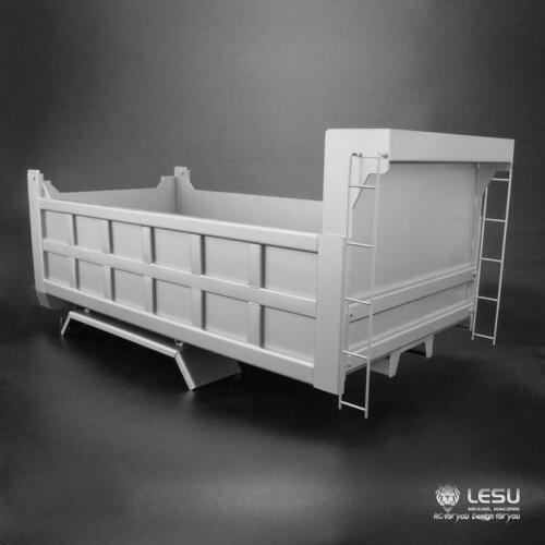 6x6 Hydraulic Metal Dumper Box Bucket for LESU 1/14 RC Truck Tamiya Model Car TH08014-SMT5