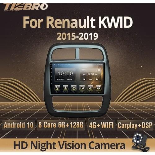 Tiebro Car Radio For Renault KWID 2015-2019 2DIN Android10.0 Car Multimedia Video Player Stereo Receiver GPS Navigation Carplay