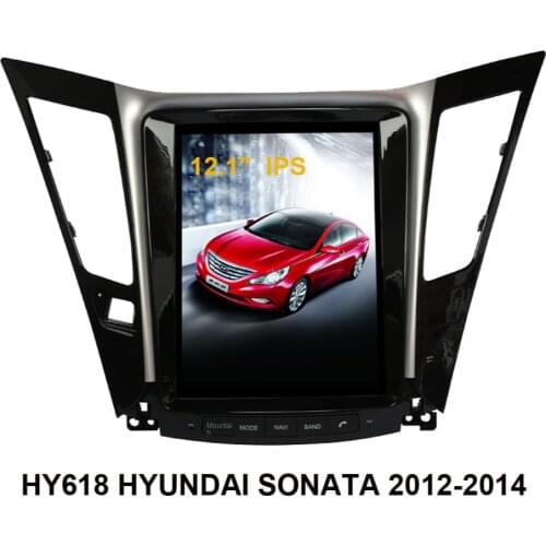 10.4 inch Tesla style Screen Car radio player Car multimedia player Android 9.0 Car GPS Navigation For HYUNDAI SONATA 2012-2014
