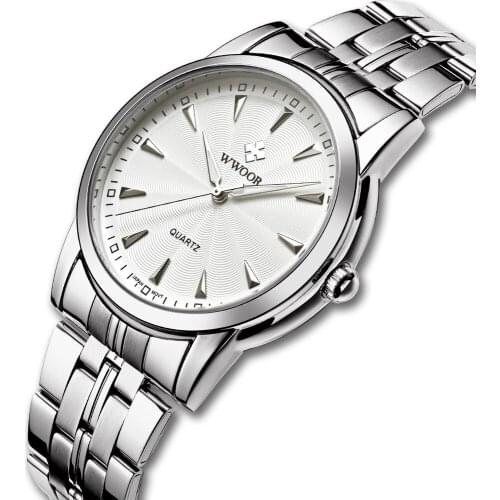 Watches men luxury brand Watch WWOOR quartz Casual sports military men full steel wristwatches Casual watch relogio masculino