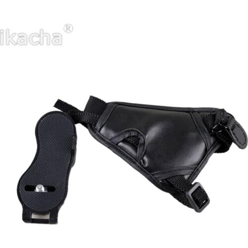 Black PU Camera Strap Hand Grip Wrist Strap Belt For Nikon Canon Sony DSLR Camera Photography