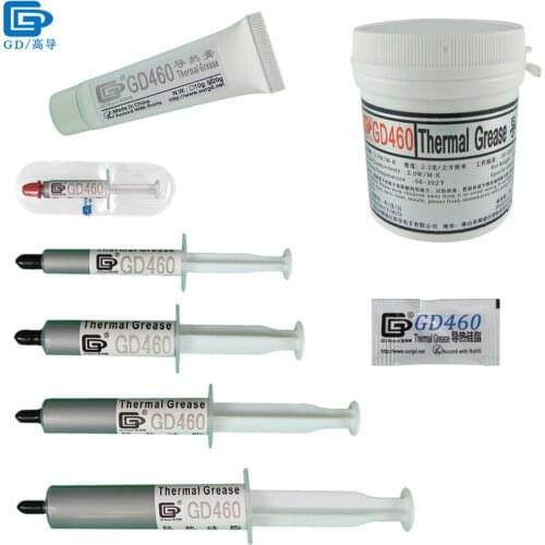 Net Weight 0.5/1/3/7/15/20/30/100 Grams Silver GD460 Thermal Conductive Grease Paste Plaster CPU Heat Sink Compound SSY ST CN MB