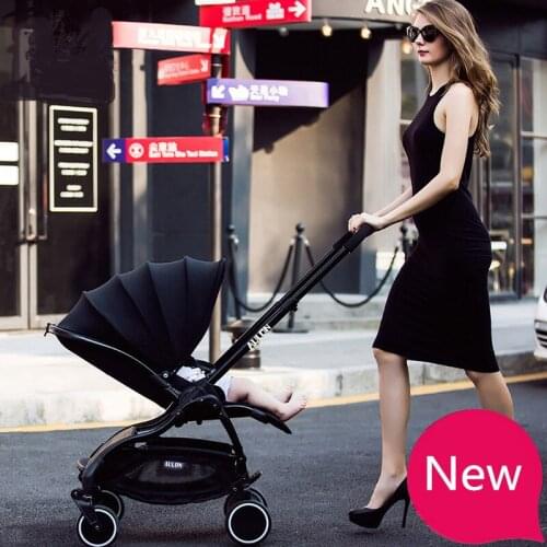 AULON Baby Stroller Portable Wheels Chair Umbrella Car Four Wheel Folding Stroller Children Pram Trolley Can Sit And Lie