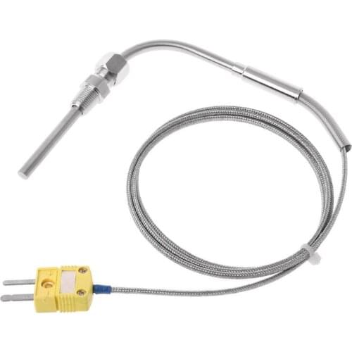 EGT K Type Thermocouple Temperature Controller Tools 0-1250 C Exhaust Gas Temp Sensor Probe Connector with Exposed Tip