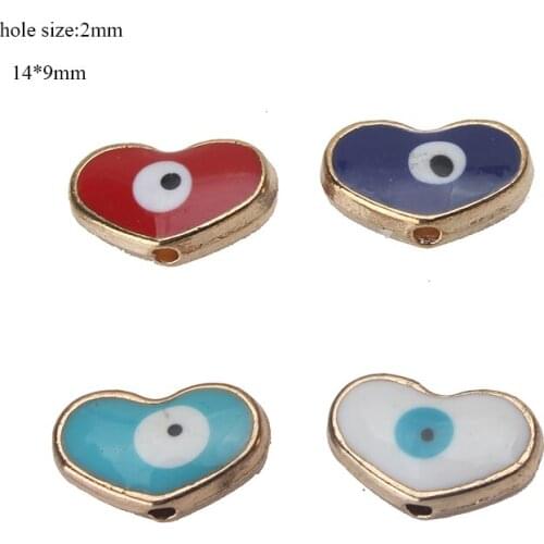 EVIL EYE Heart Pendants
