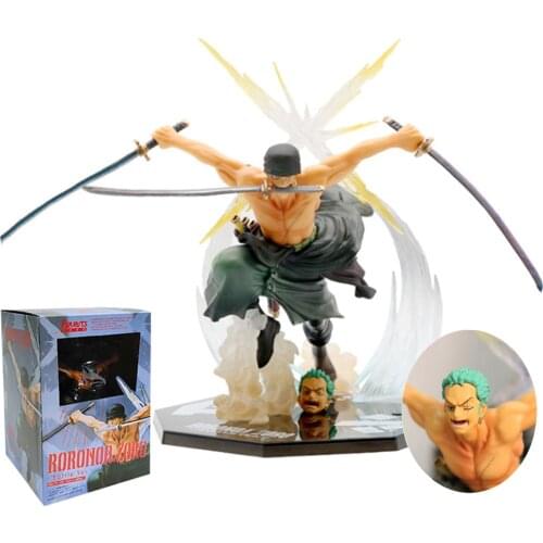 Japanese Anime 18CM Roronoa Zoro Model Figure Action Toys For Girls Boys Car Ornaments Doll Souvenir Adult Kids Decor Xmas Gift