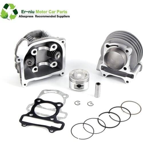 GY6 50 60 80 upgrade GY6 100 139QMB QMA Engine 4-stroke Moped Big Bore Kit Cylinder Kit Rebuild Kit 69mm Valve Cylinder Head