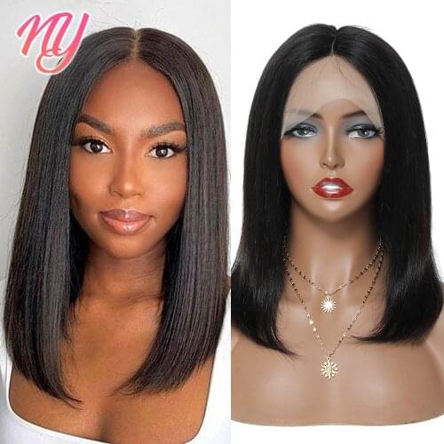 Short Bob Lace wigs Lace frontal wig Mid Brown Lace Color Pre Plucked with Baby Hair Human Hair Wigs for Black Women Brazillian