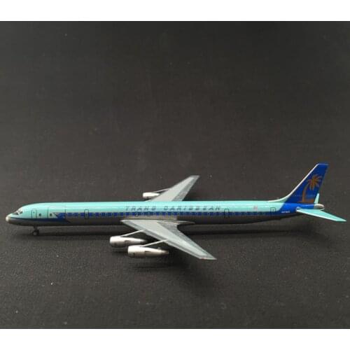 1:500 Scale DC8 Plane Model DC-8 Trans Carbbean Airlines Alloy Aircraft Planes Model Airplanes model Toy About 13CM