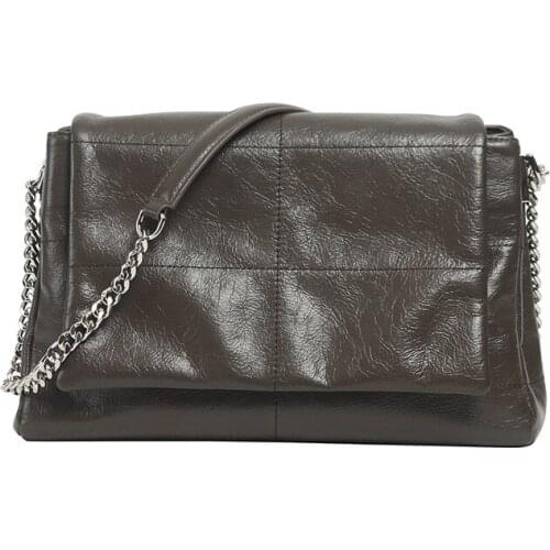 OUSSON Fashion Exquisite Women One-Shoulder Underarm Bag Small Square Tote Bag Lady Leather Casual Commuter Bag