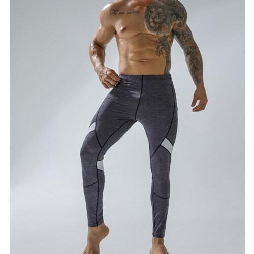 Men Gym Leggings Fitness Sportswear Running Tights Compression Trousers Elastic Workout Quick Dry Leggings Male Sport Tights